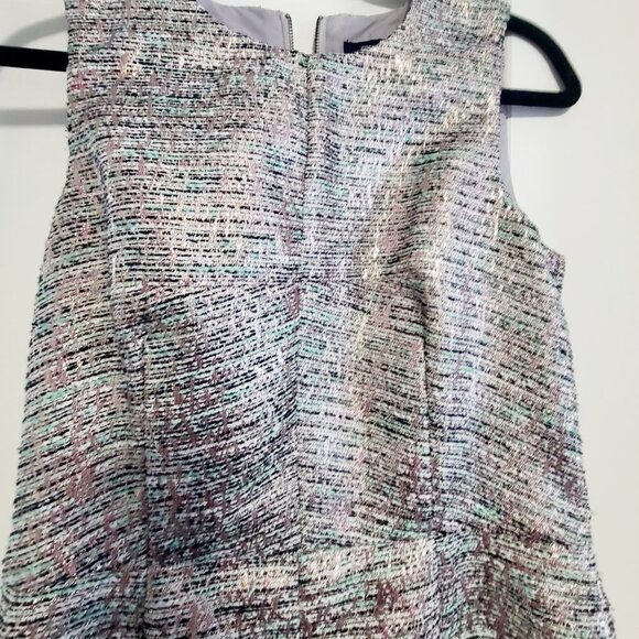 French Connection Sunlight Summer Metallic sz 6 Dress - Picture 9 of 11